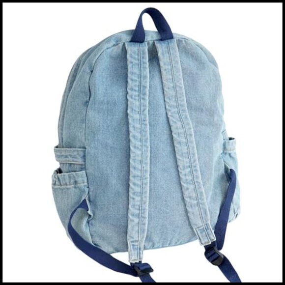 Denim Backpack Casual Daypack Retro Lightweight Travel Laptop Bag Classic main image 6